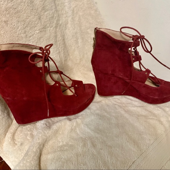 Free People - Three Wishes Lace Up Wedge - Picture 3 of 8